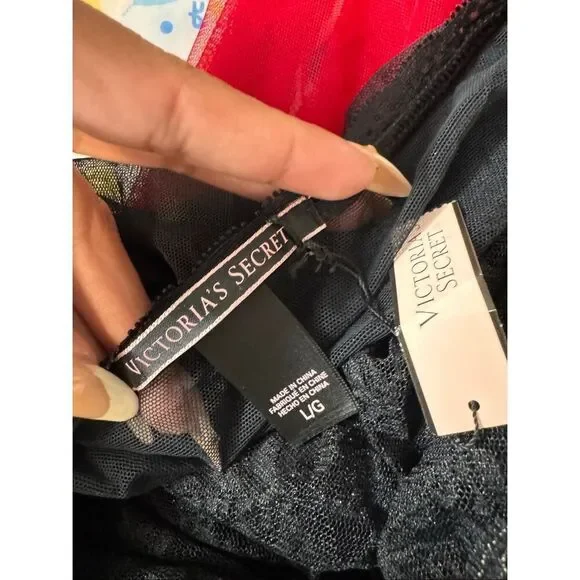 Victoria’s Secret Black Lace Bodysuit Women’s Size Large - Picture 6 of 8